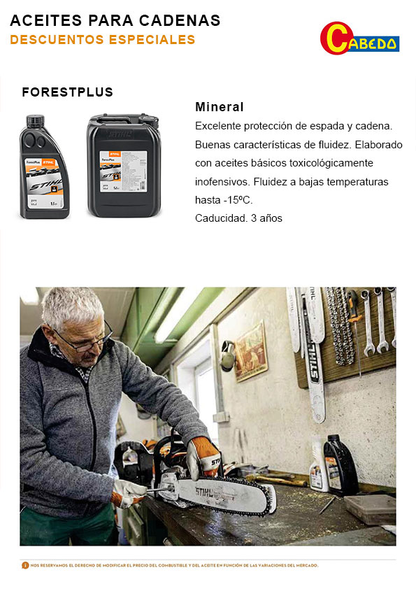 STIHL Aceite Mineral Adhesivo De Cadena ForestPlus