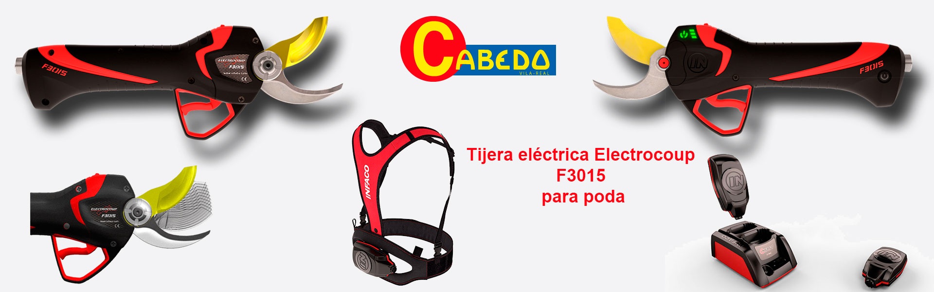 Tijera eléctrica Electrocoup F3015 - Cabedo