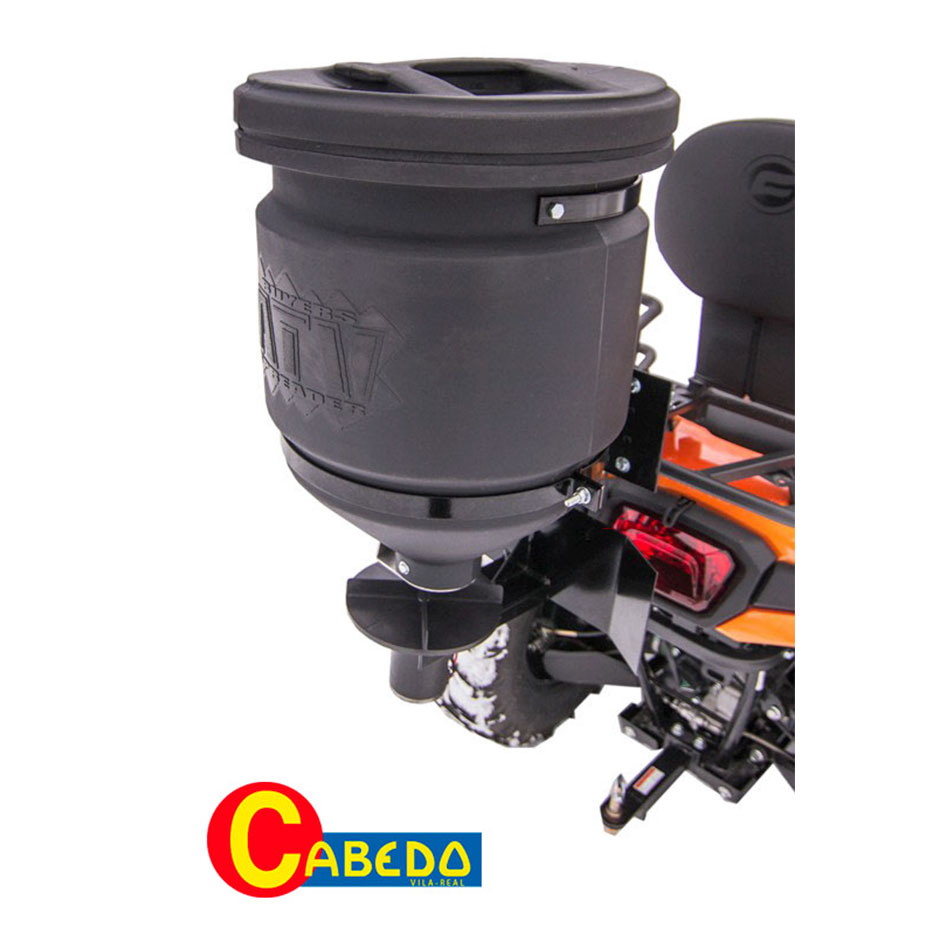 Abonadora para esparcir semillas, sal, pienso y fertilizantes.