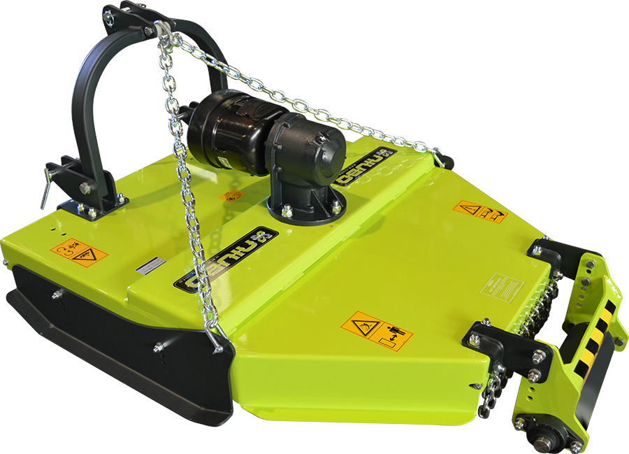 Desbrozadora pensada para tractores de mediana potencia de 40 a 80 CV.