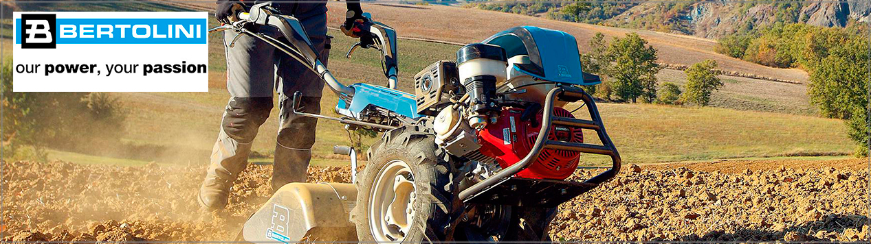 Bertolini hace motocultores para la conservación de jardinería, agricultura, plantaciones y cuidado de bosques.