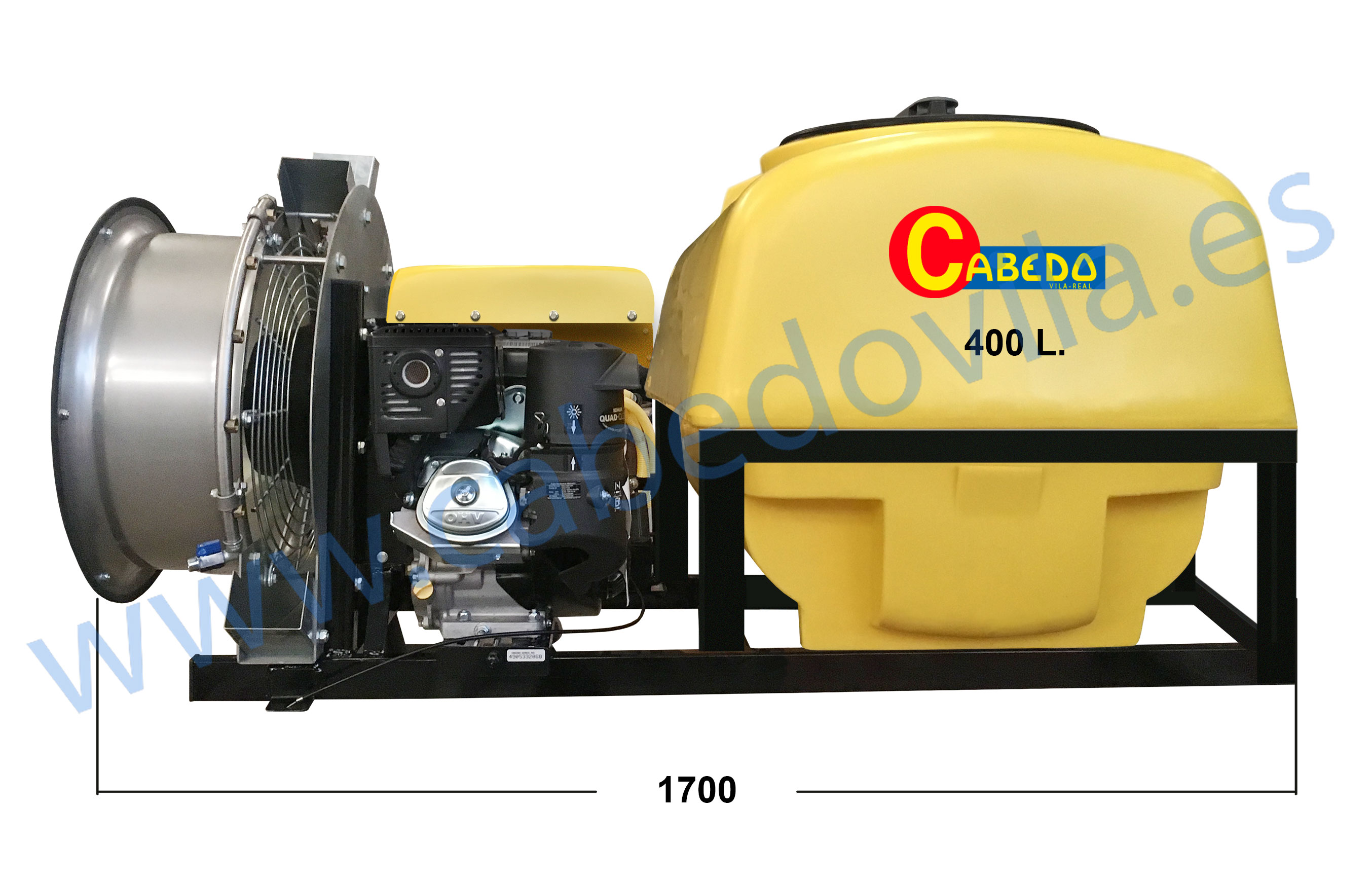 Atomizador bancada para ser arrastrado.