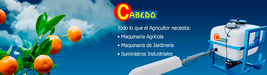 Marca Cabedo, fabricación de máquinas de sulfatar y atomizar.