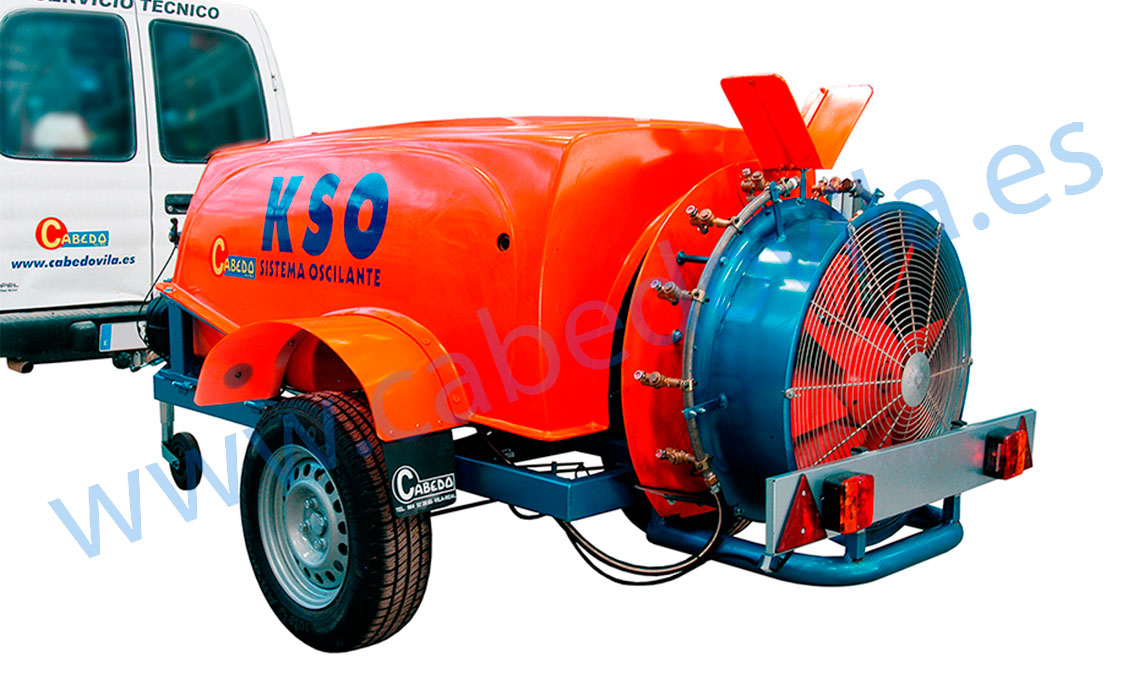 TURBO ATOMIZADOR CABEDO AUTÓNOMO Y REMOLCADO POR 4X4- QUAT Y ATV PARA FUMIGAR OLIVOS. 